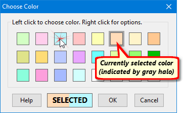 Choosing a Week Color