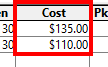 Cost Examples