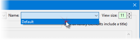 Selecting a Group Name