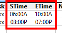 Start/End Time