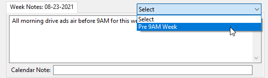 Text with Drop Down Example