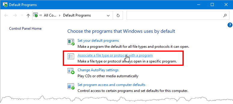Associate file type Associate file type